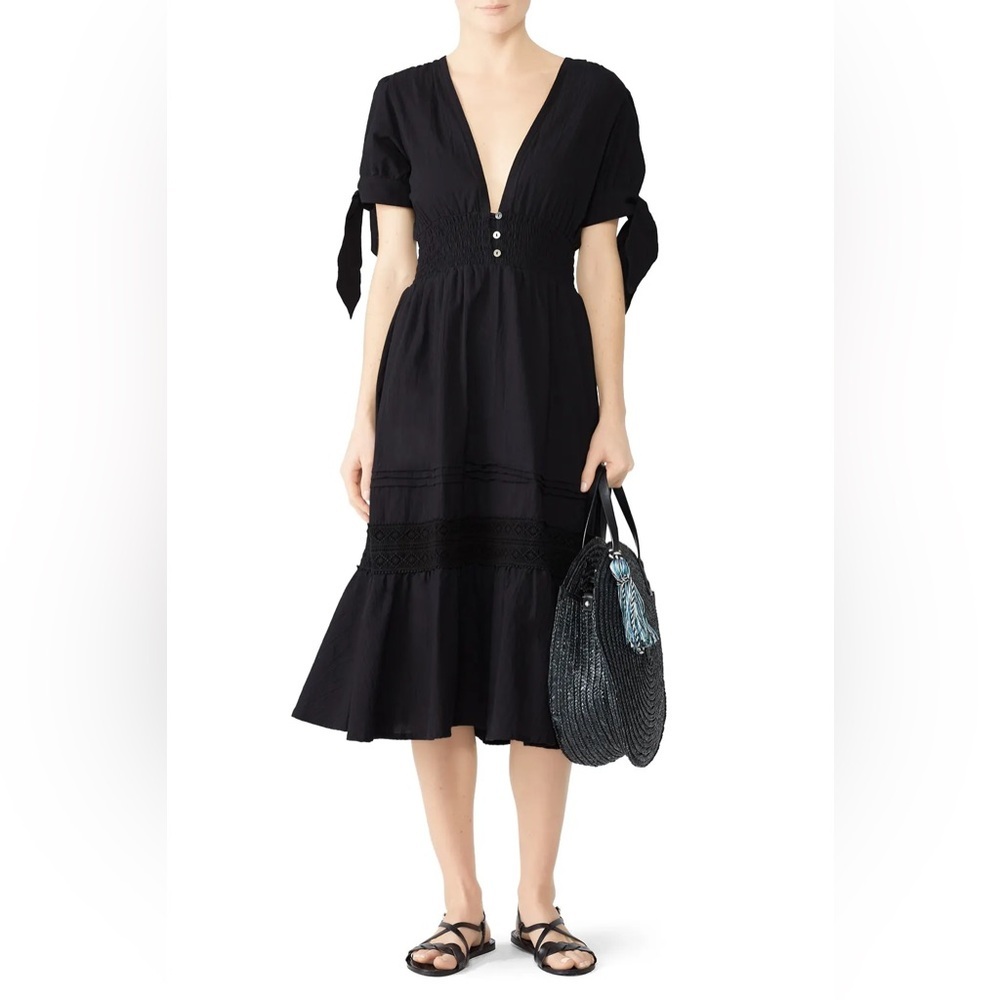 Cleobella Claire Midi Dress in Black size Medium